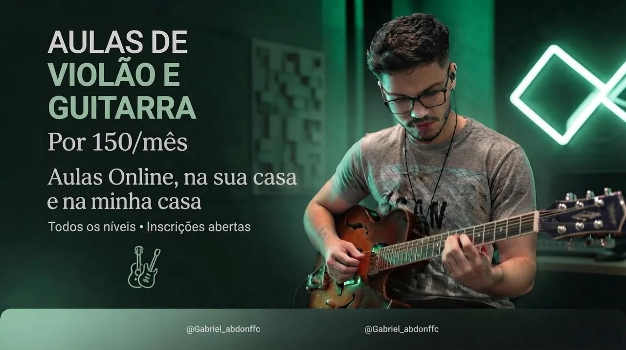 Aula de violão e guitarra - Foto 2
