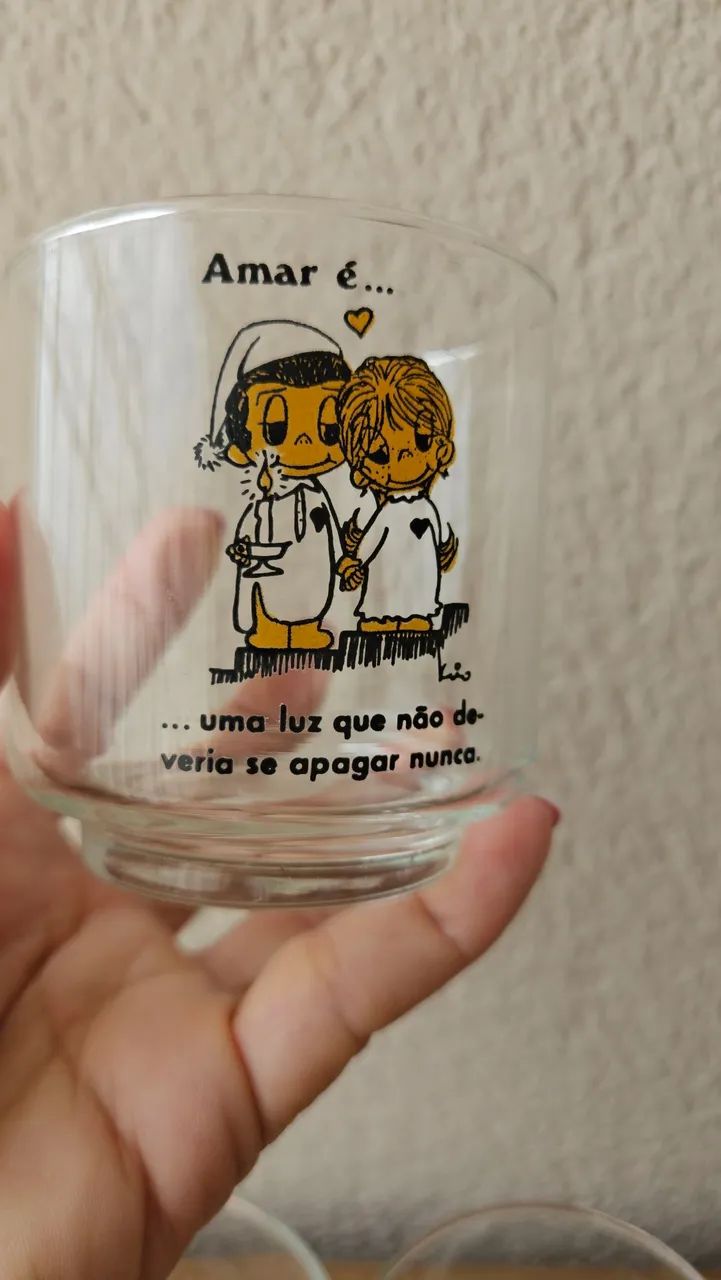 4 copos vintage da coleção amar é. .. - Foto 2
