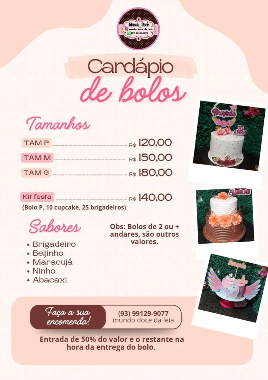 Bolos e festa 