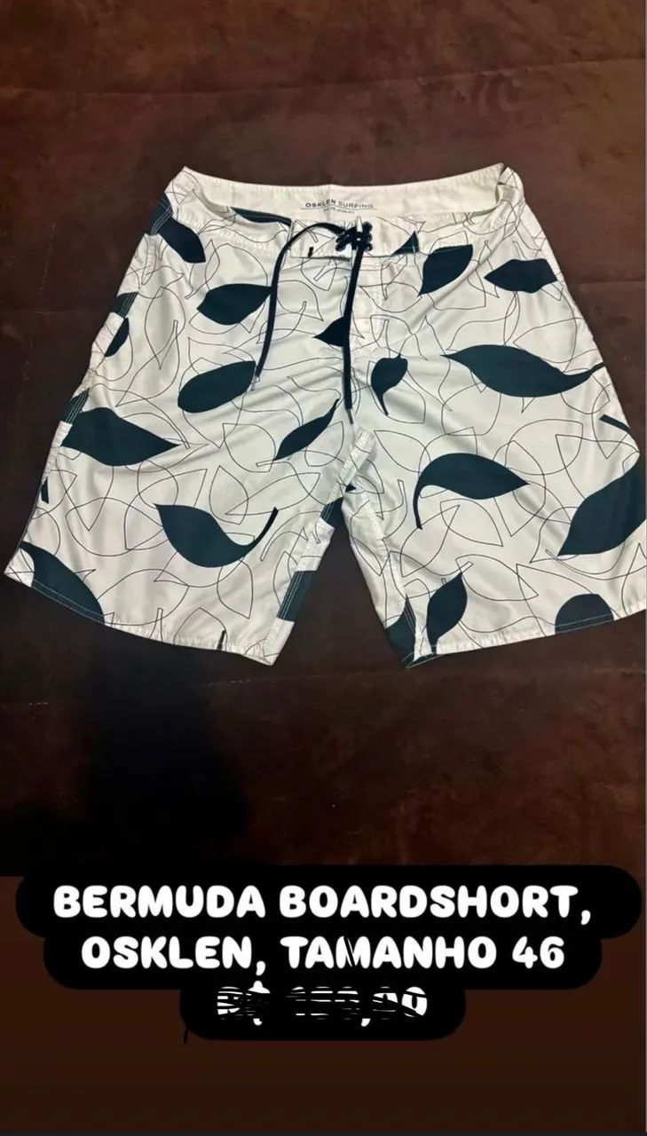 BERMUDAS BOARDSHORT OSKLEN, HURLEY, BILLABONG, TAMANHO 46, 42, 40  ,CADA UMA R$150,00