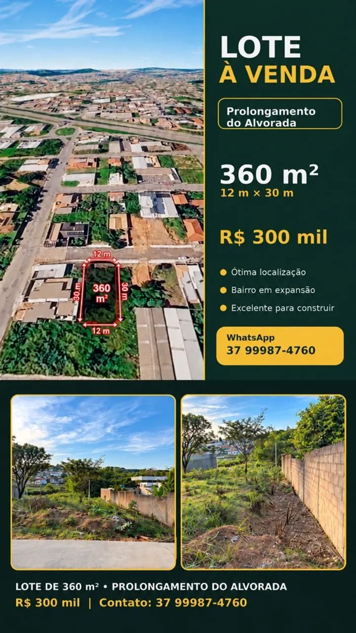 ? Lote 360m² - Prolongamento Alvorada - Foto 3