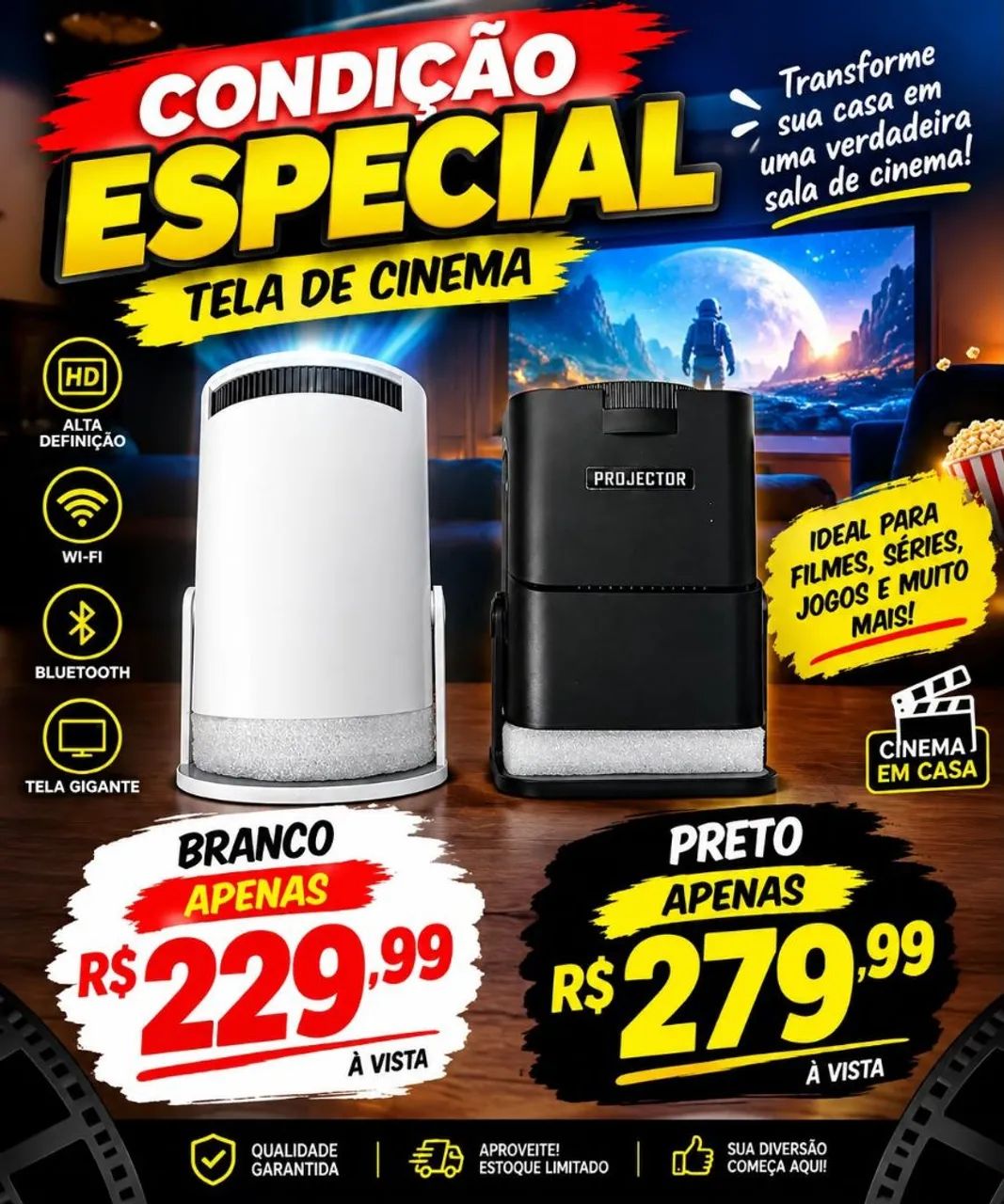 Projetor portátil 
