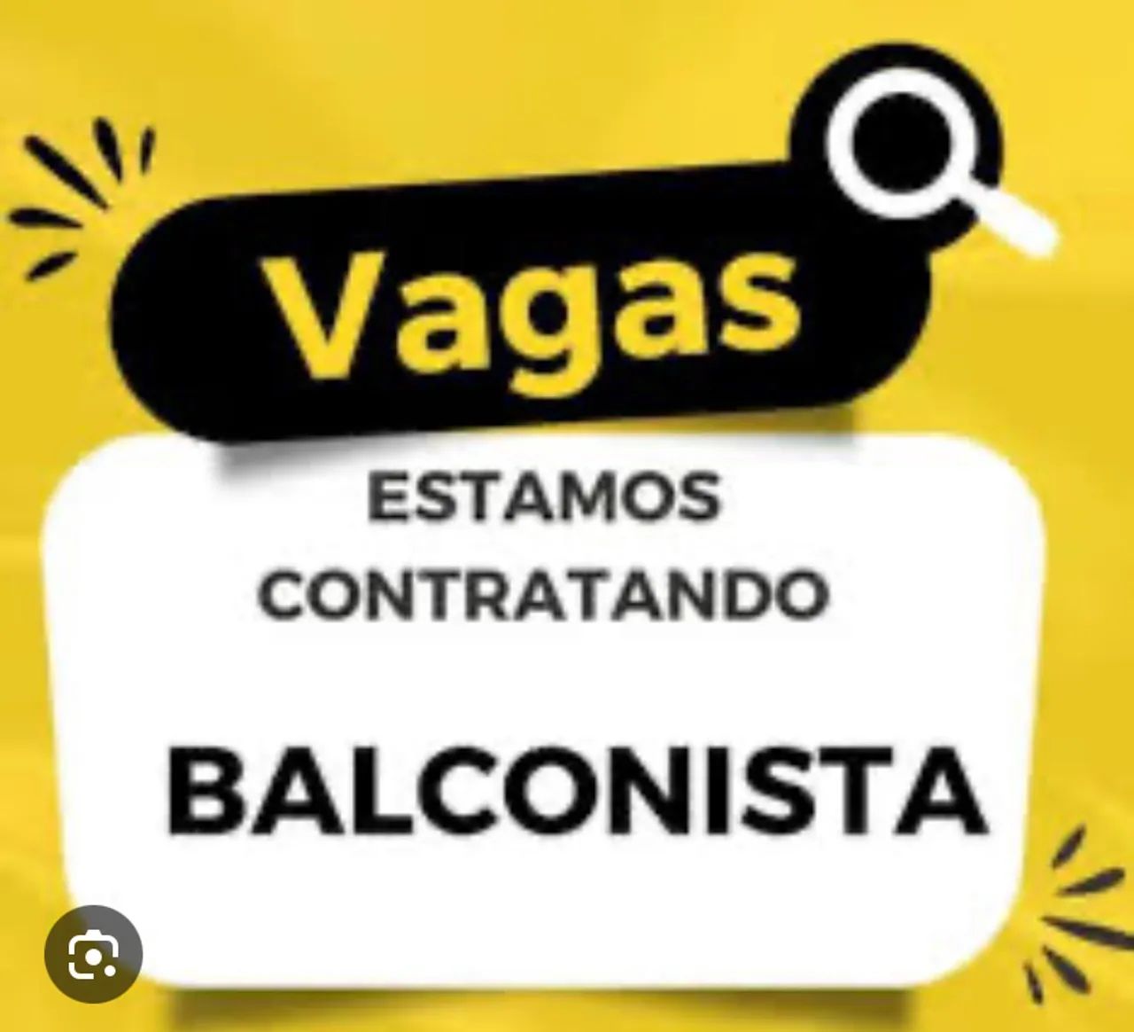 Vaga de balconista 
