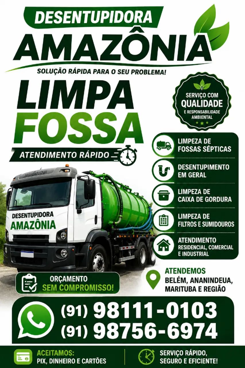 LIMPA FOSSA - DESENTUPIDORA AMAZÔNIA