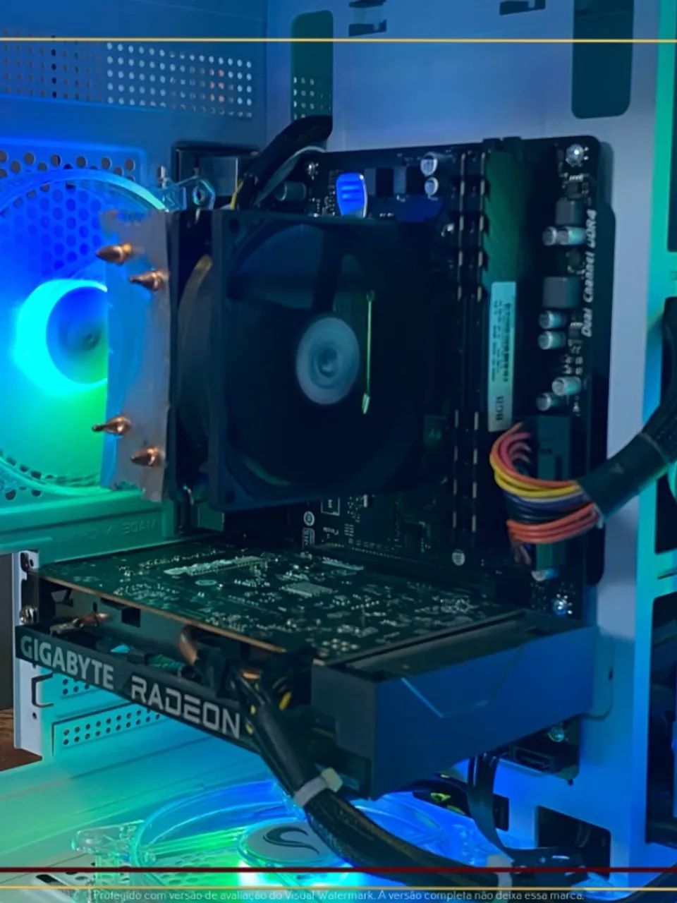 Setup Ryzen 5 2600, 16gb, 512gb SSD, RX 6500 XT, Air Cooler, Fonte 450W, Gab. Pcyes - Foto 3