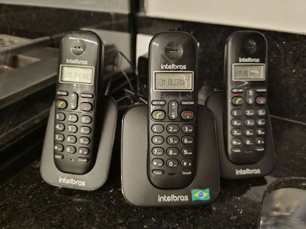 Telefone sem fio + 2 ramais Intelbras 