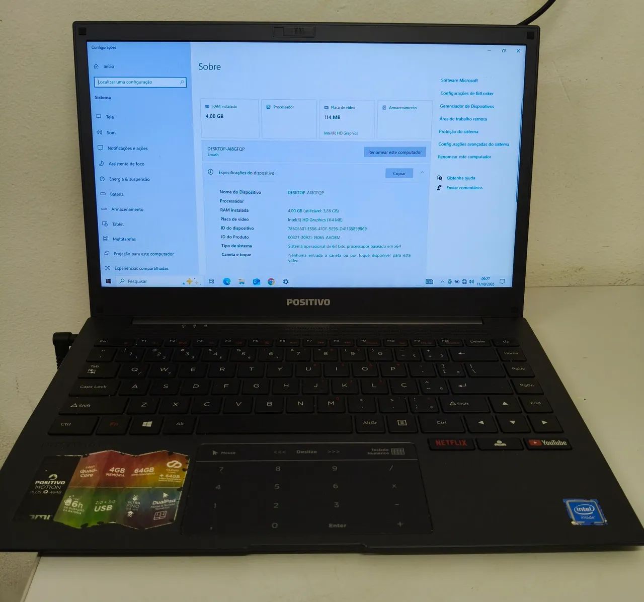 Notebook Positivo Motion Plus Q464B. - Foto 5