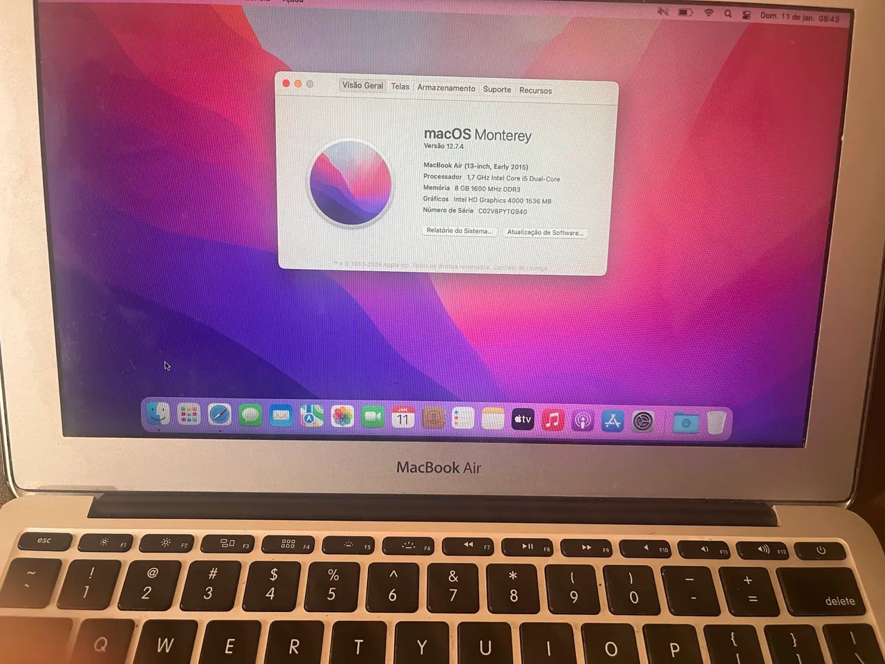 MacBook Air 13? Early 2015 - i5, 8GB RAM - Áudio via Bluetooth