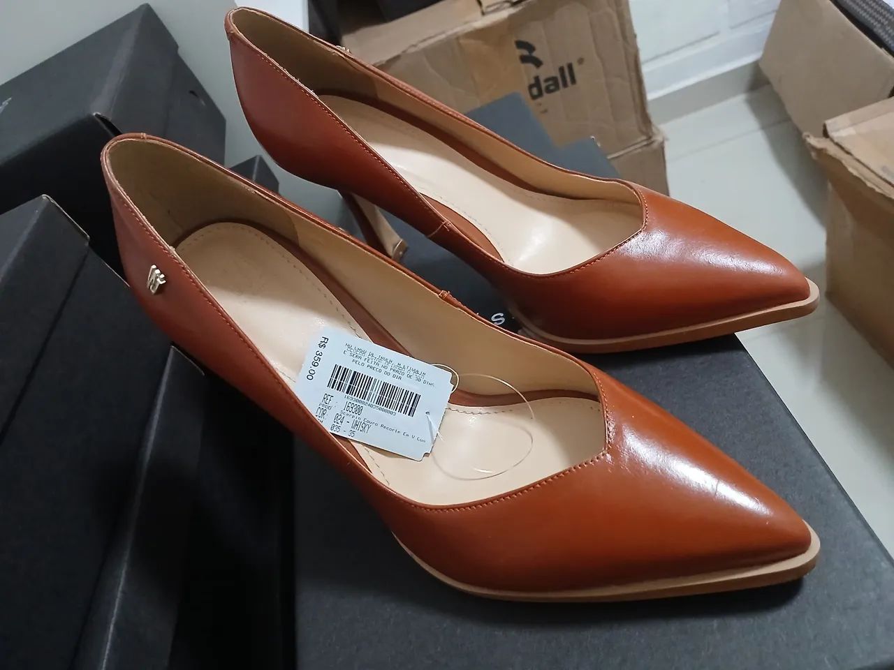 Scarpin caramelo 35 - Foto 5