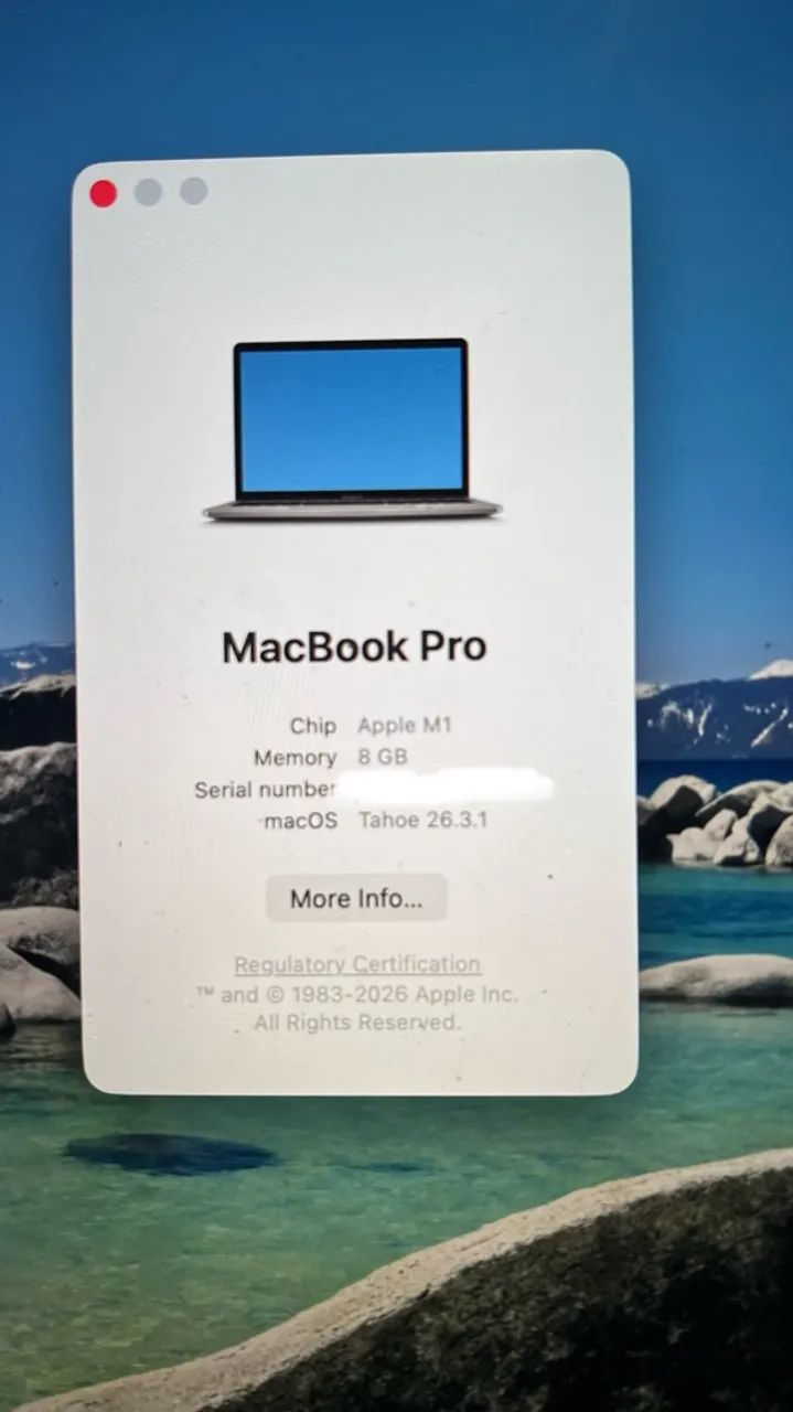 MacBook Pro M1 13 polegadas Touch Bar | 8GB | SSD 256GB | Caixa + NF - Foto 5