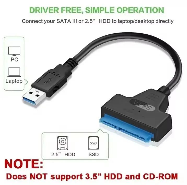 Cabo adaptador SATA USB - Foto 5