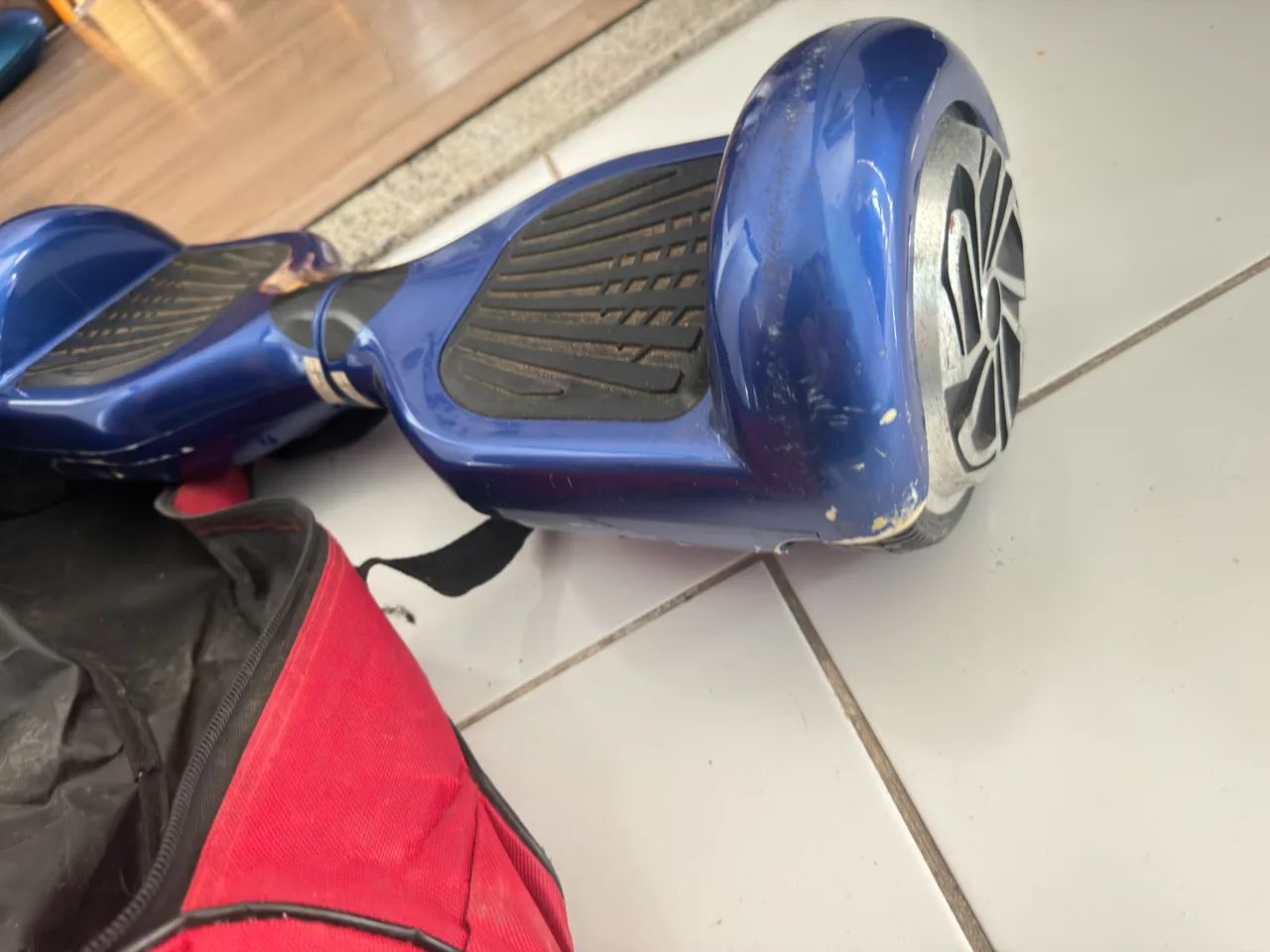 Skate Hoverboard elétrico azul - Ótimo estado - Foto 3
