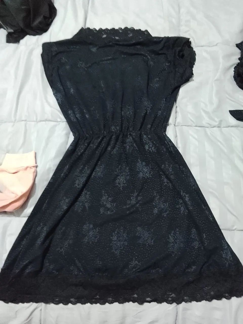 Camisola preta misteriosa suepr sexy estilo gueixa 