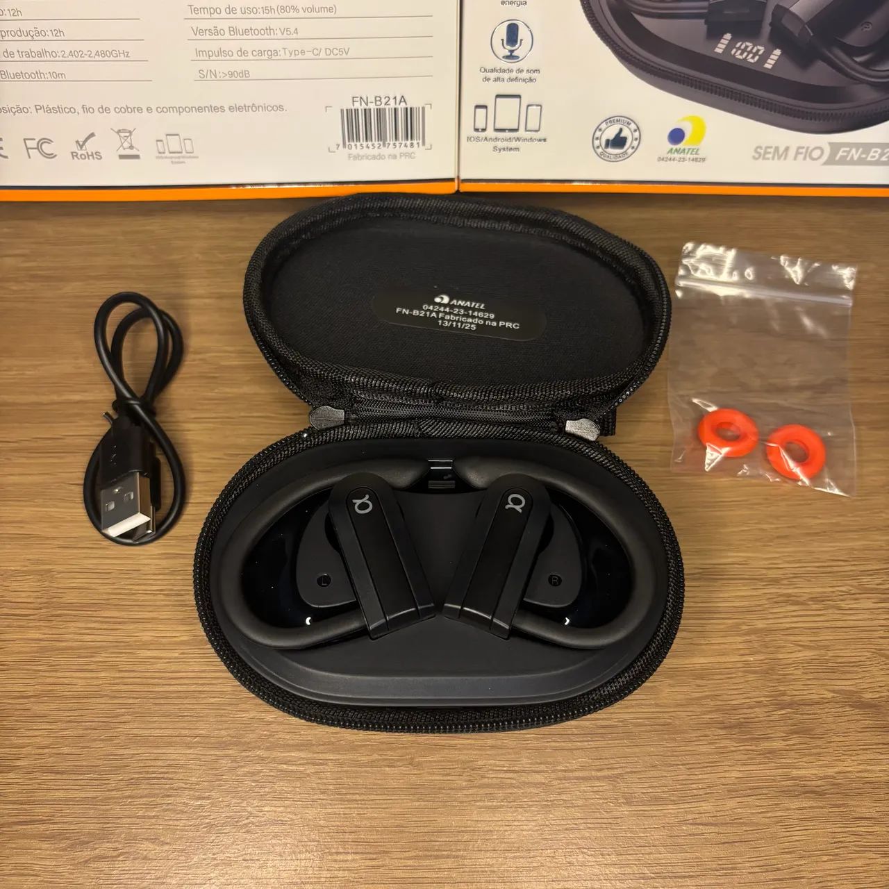 FONE ESPORTIVO RESISTENTE A ÁGUA 