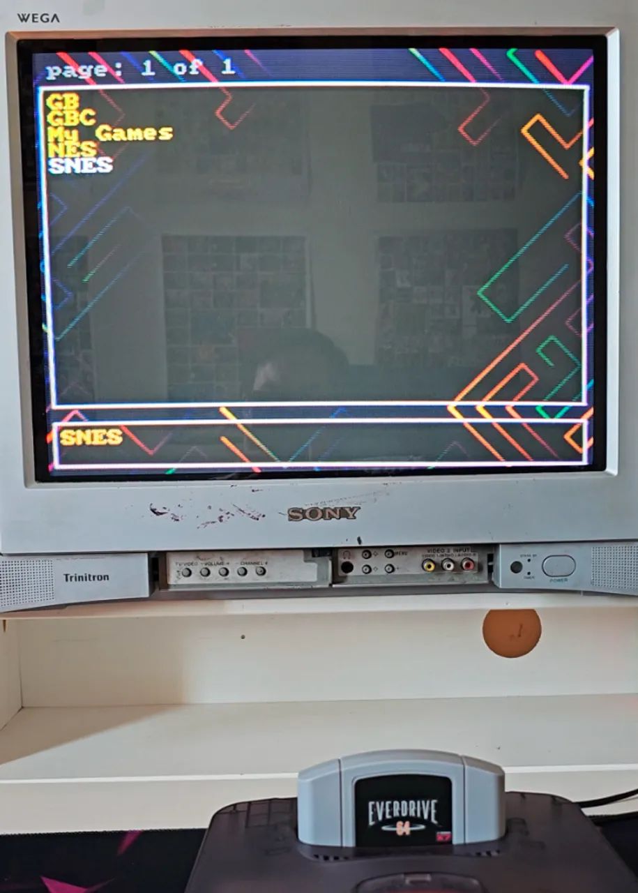 Everdrive 64 Krikzz X7 + cartão 32GB lotado de jogos - Peças e