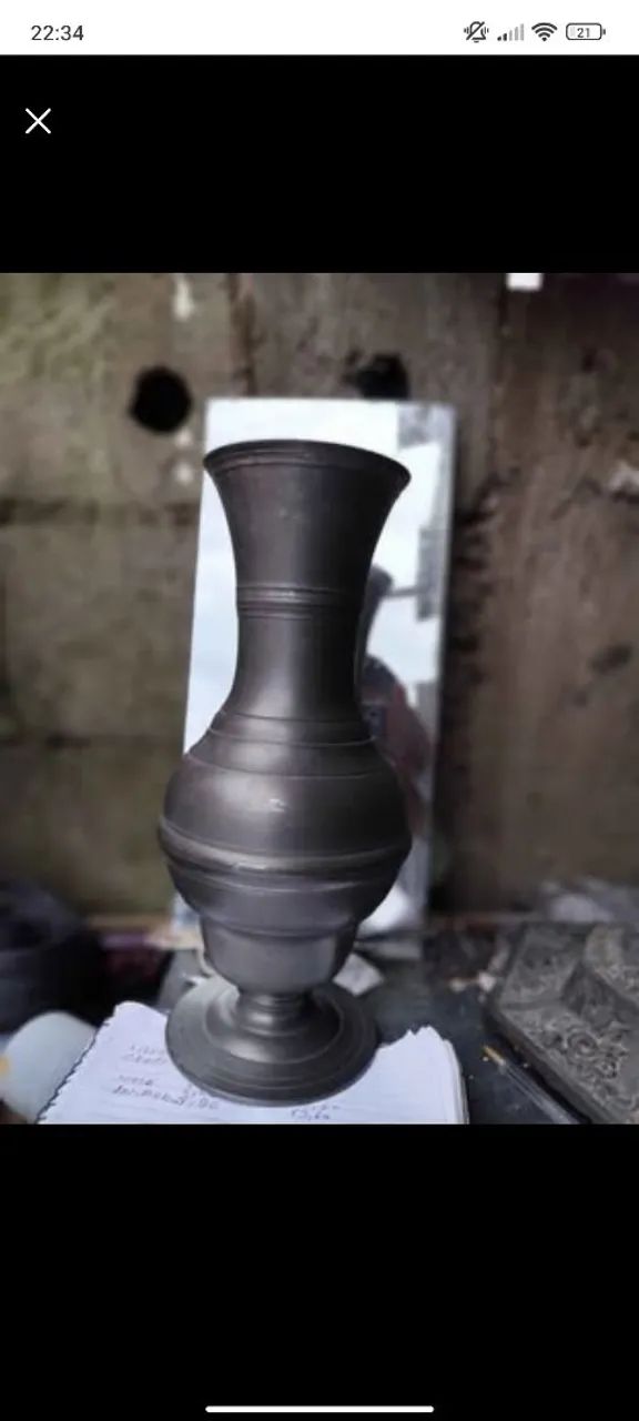 Vaso de estanho 