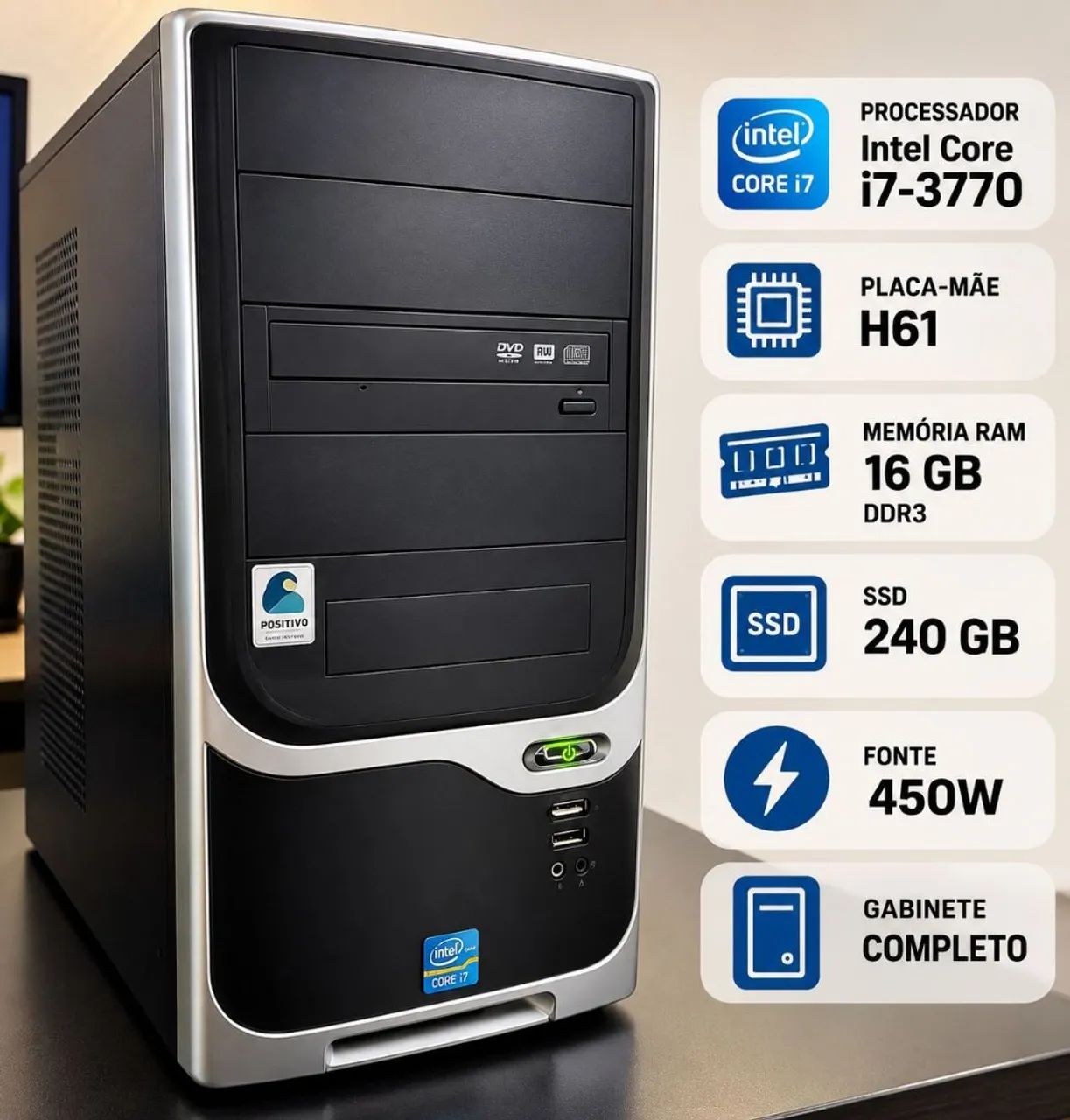 Pc Completo i7 monitor 23"  - Foto 2