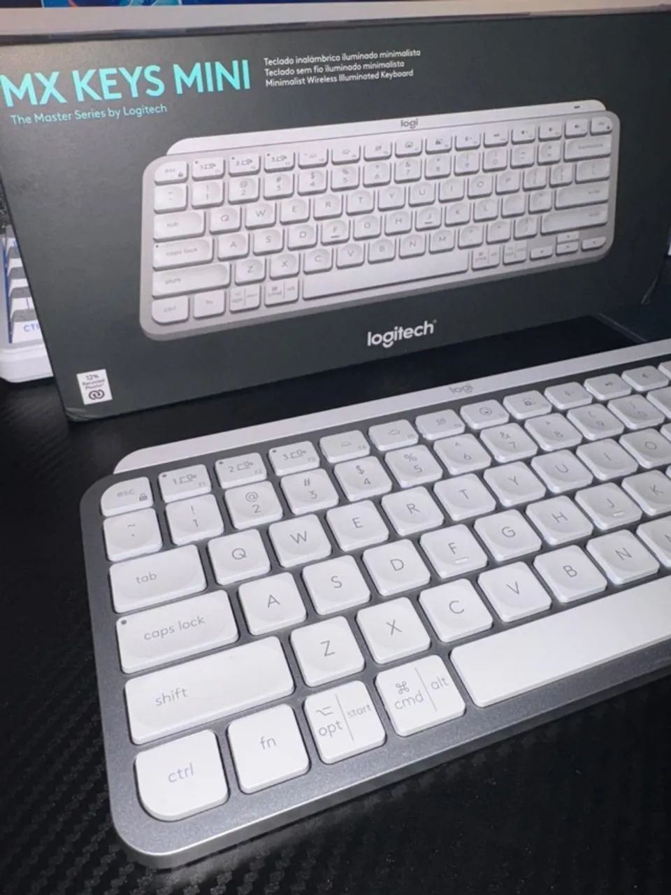 TECLADO LOGITECH MX KEYS MINI NOVO BRANCO 431117092175237121
