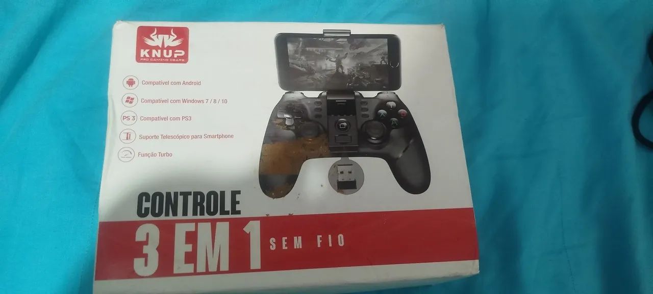 Controle bluetooth Pc/ps3/celular knup - Foto 3