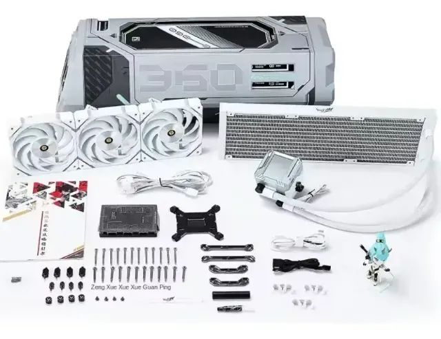 Water Cooler Valkyrie SYN E360, ARGB, 360mm, Branco, E360-VALKYRIE-WH - Foto 5