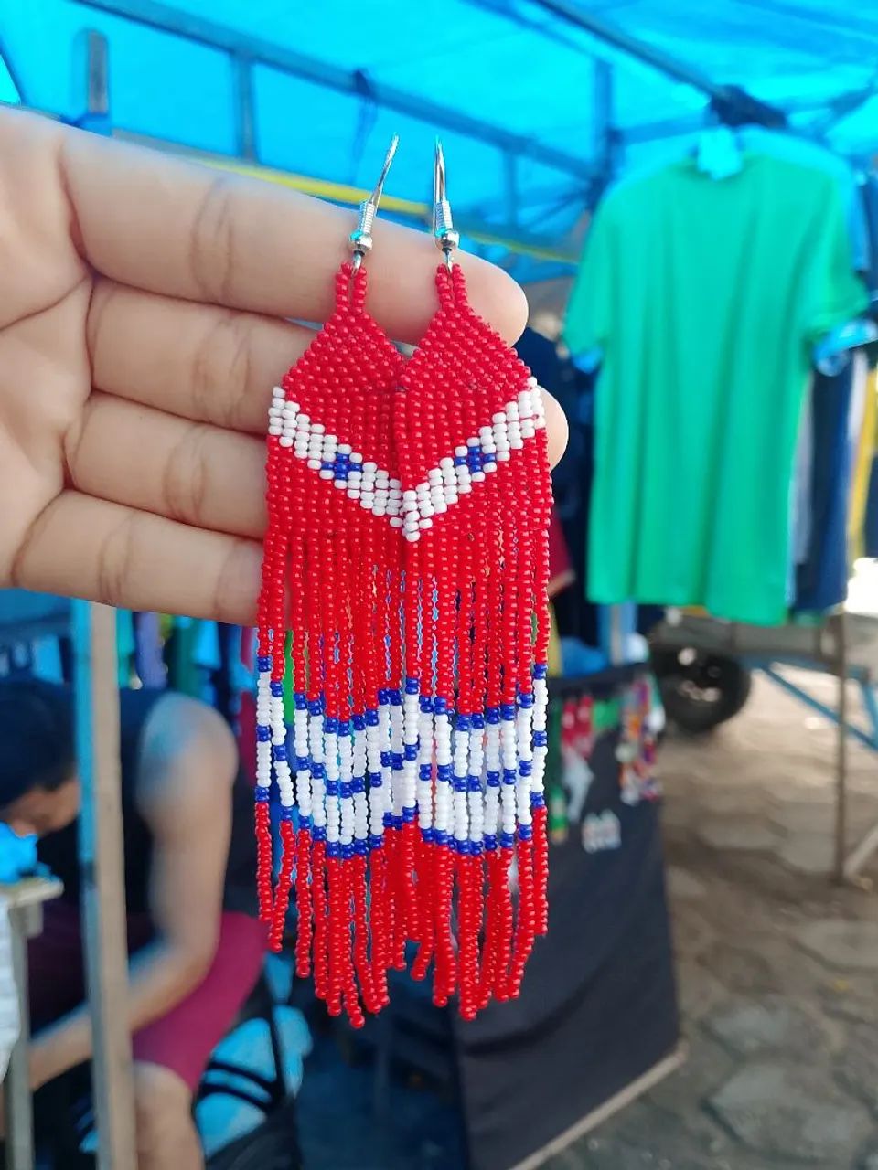 Brinco de miçangas  - Foto 4