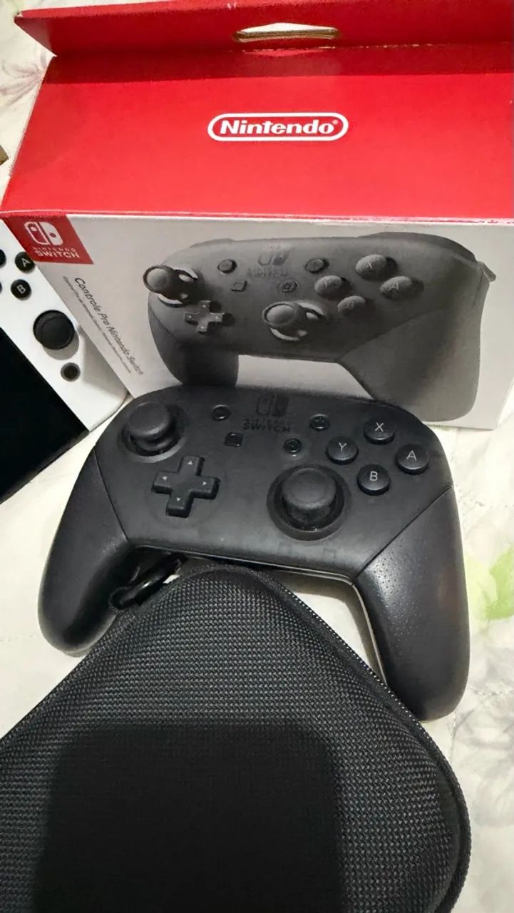 Nintendo Switch OLED e controle Pro  - Foto 3