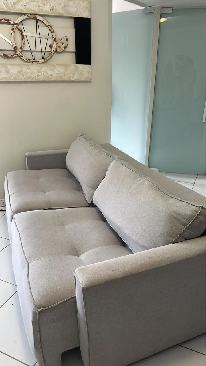 Sofá retrátil de linho  - Foto 4