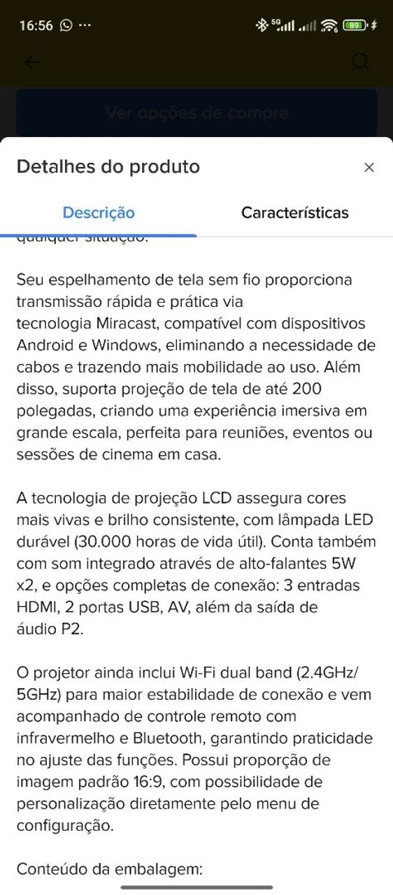 Projetor na caixa , lacrado ainda - Foto 4