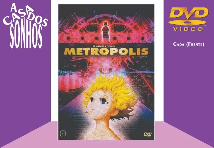 DVD Duplo Metrópolis de Osamu Tezuka - 2 Discos - CDs, DVDs etc