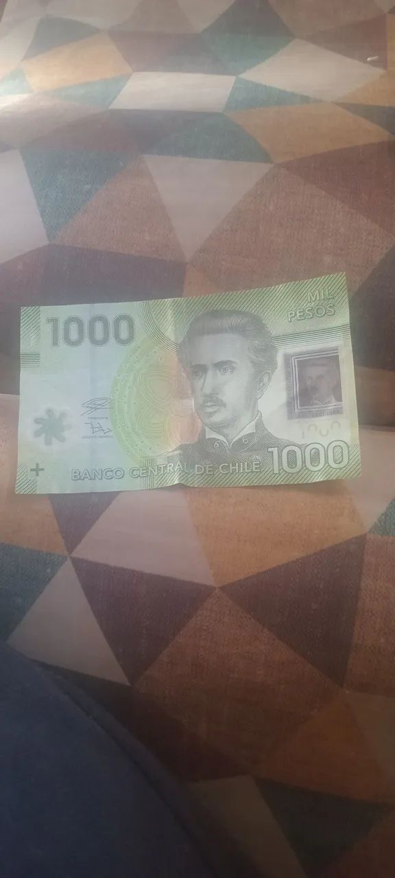 Nota de mil pesos do chile - Foto 3