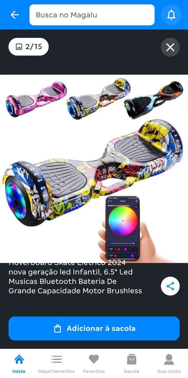 Hoverboard  skate elétrico  - Foto 4