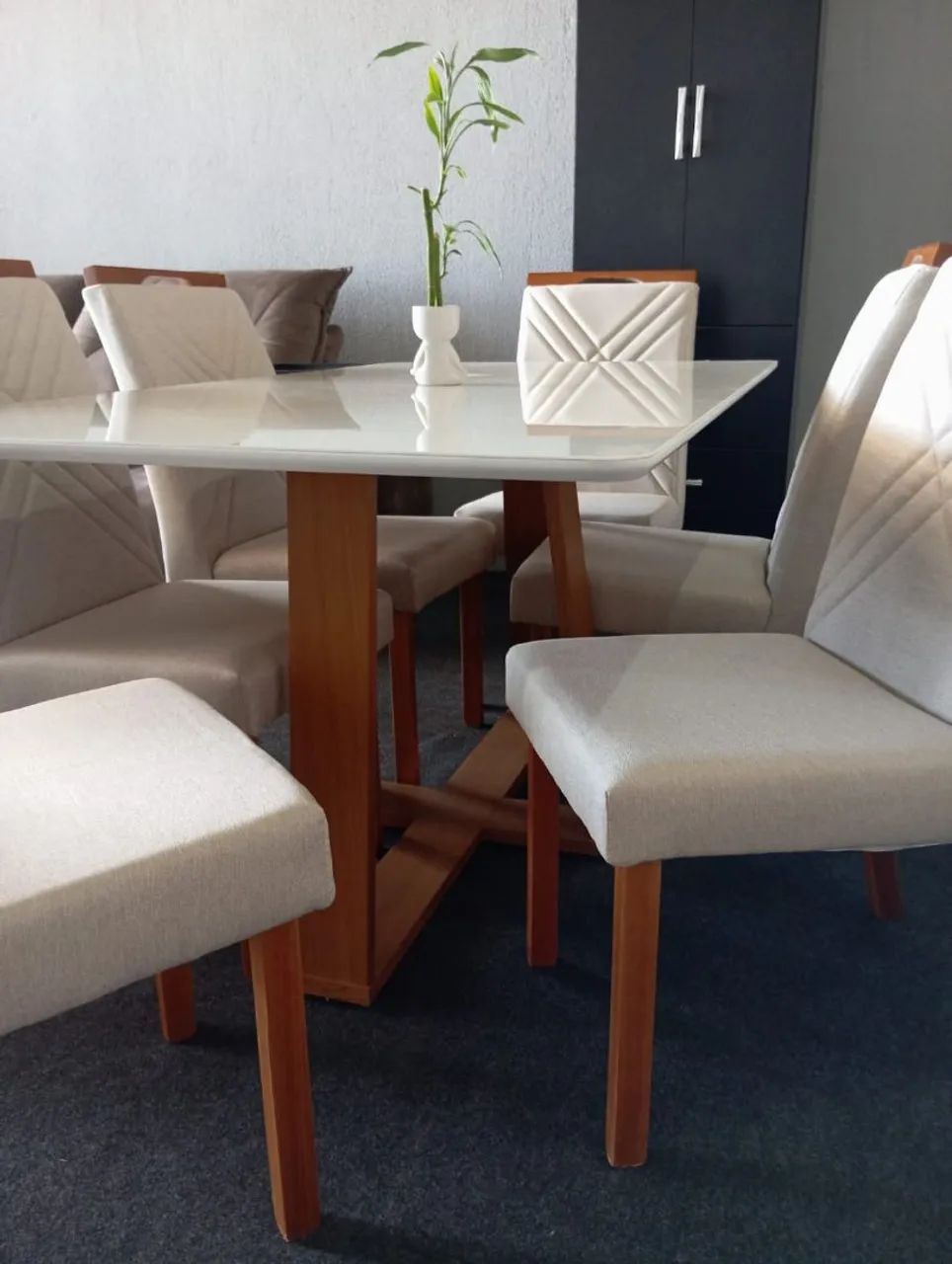 MESA RUBI 160×90 c/6 CADEIRAS SIMONE  - Foto 3