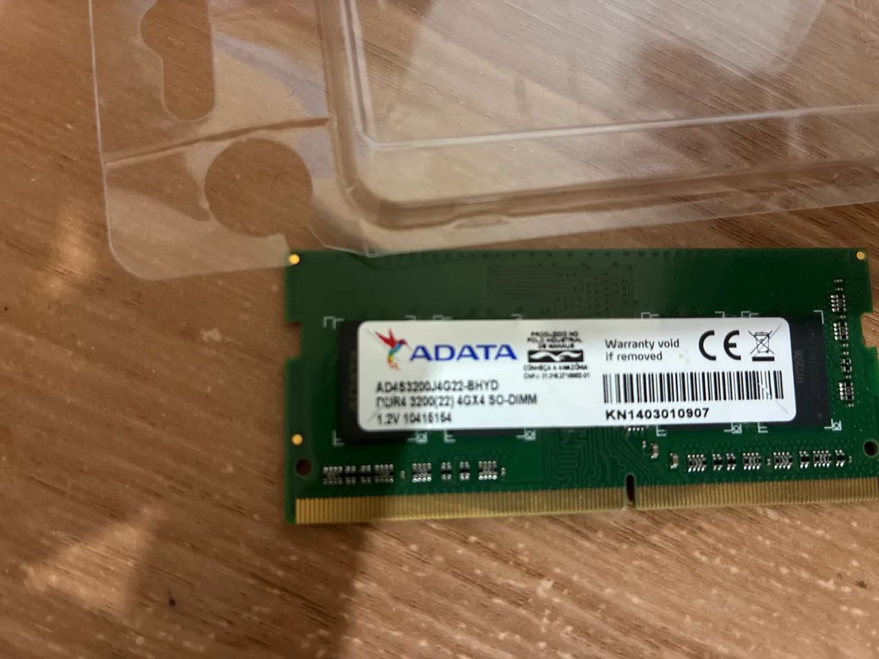 Memória ram 4gb adata