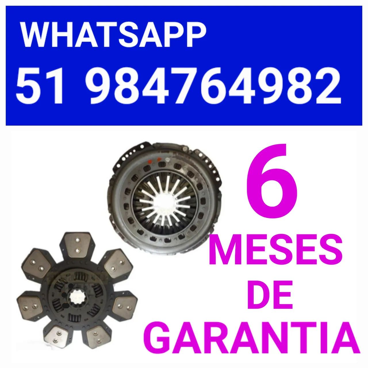 EMBREAGEM KIT PLATO E DISCO 7 ASAS  DO  TRATOR  NEW HOLLAND TS 90 / 100 / 110 / 115 / 120  - Foto 2