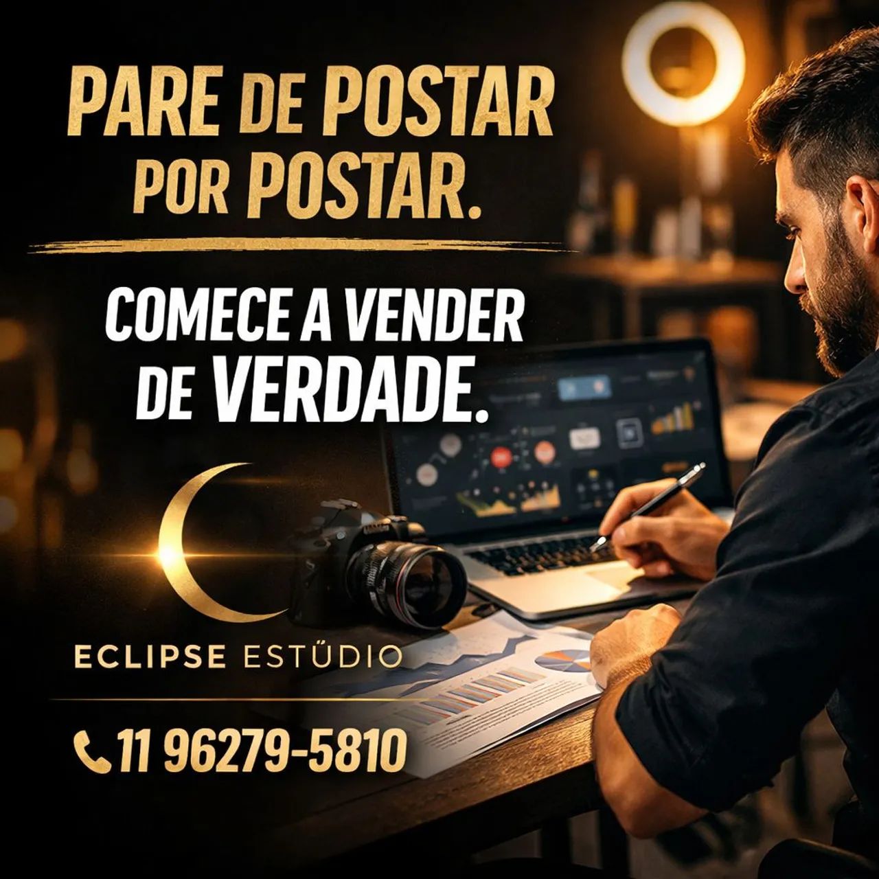 ? Criação de Artes Profissionais | Logos, Posts e Divulgação | Eclipse Estúdio - Foto 2
