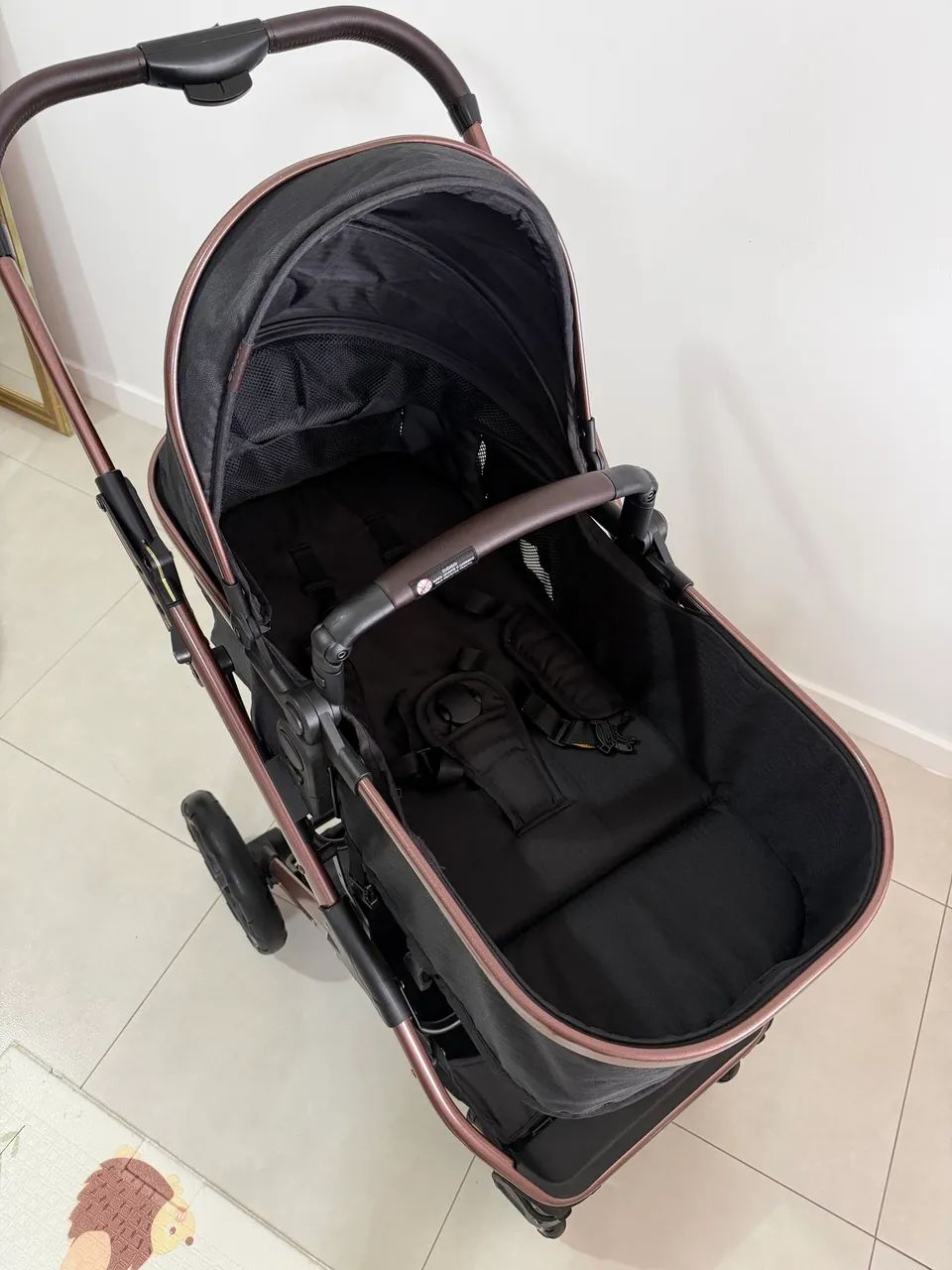 Vendo carrinho de bebê Galzerano Zoe e bebê conforto  - Foto 5