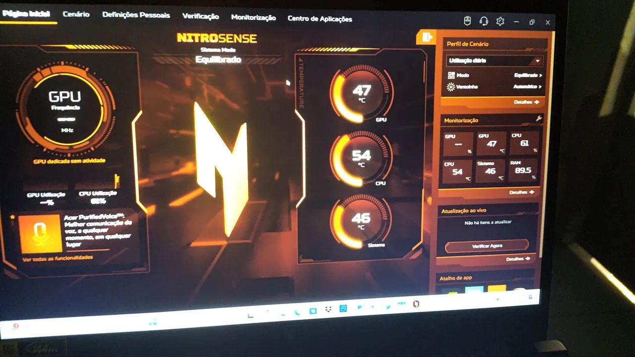 Notebook Acer Nitro V15 i5 13420H RTX 4050 6gb memória RAM DDR5 8gb  - Foto 2