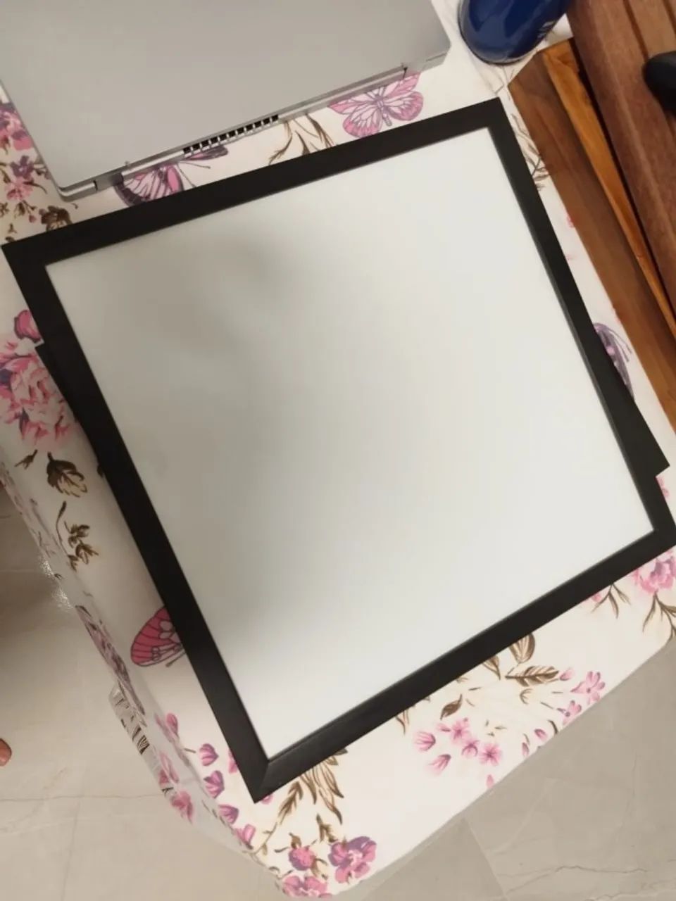Moldura preta para quadro (com vidro) 43 x 43 cm