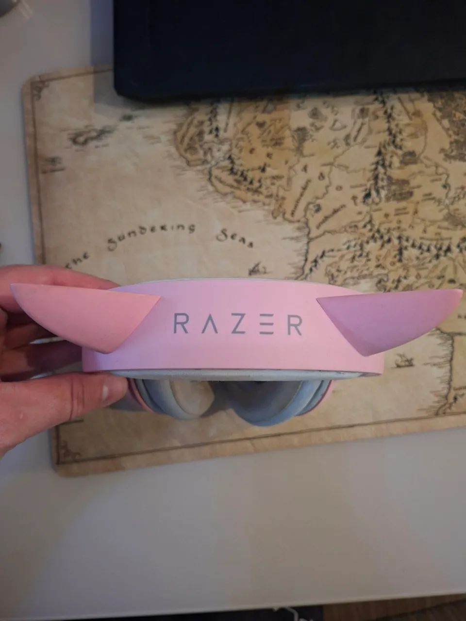 Fone de ouvido (headset) gamer rosa - Foto 3