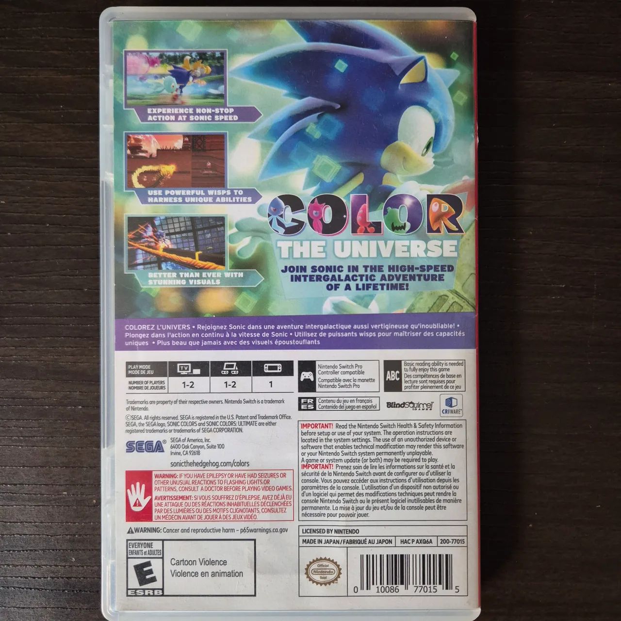 SONIC COLORS - NINTENDO SWITCH - Foto 4