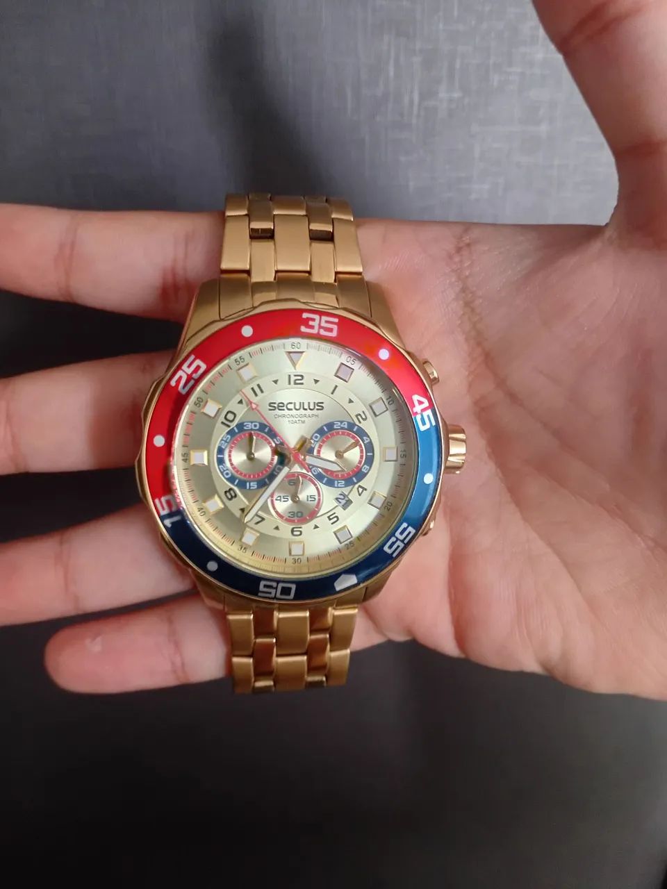 Relogio Seculus Chronograph 44235GPSVDA2