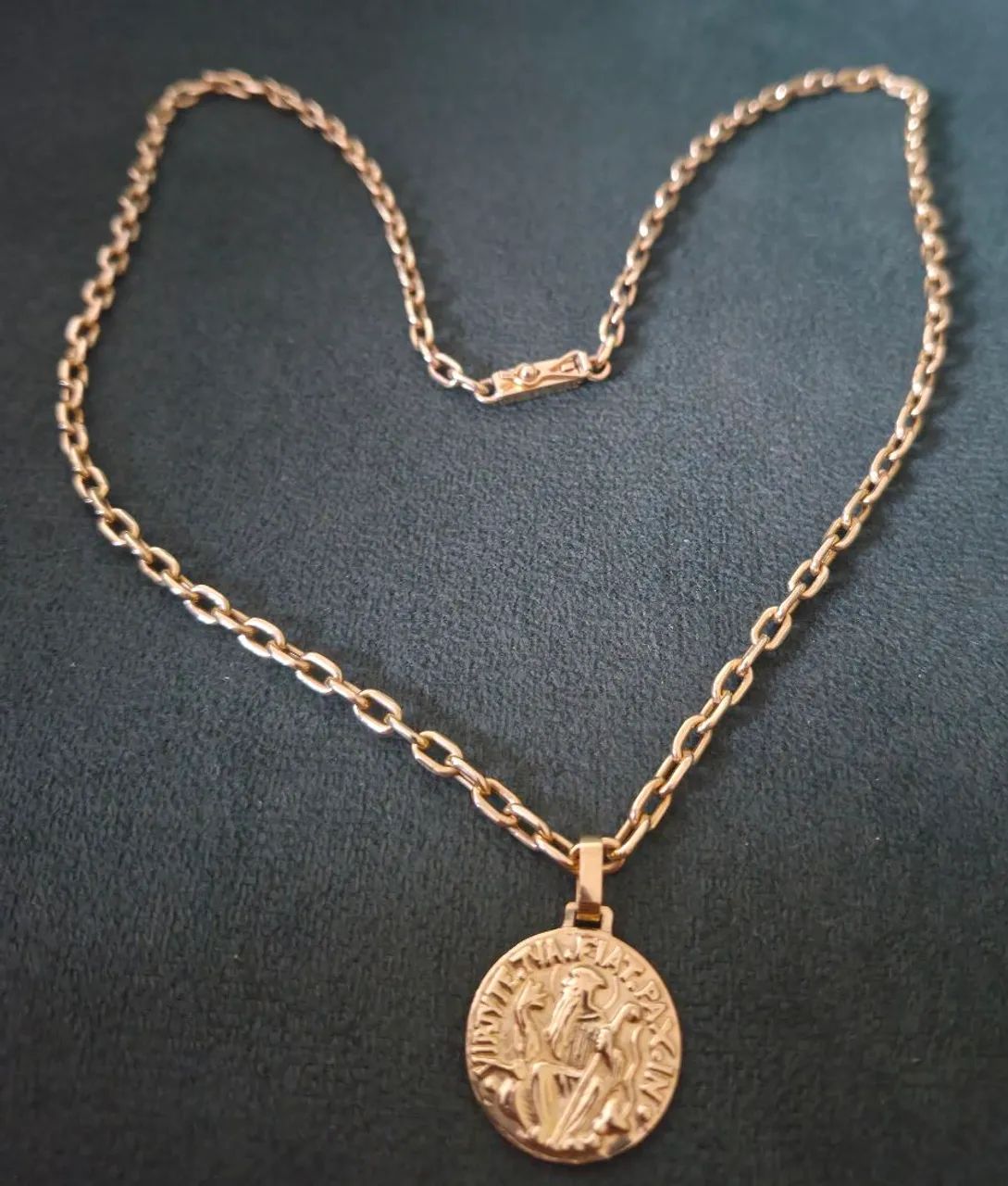 Corrente de Ouro 18k - Elos Cadeado - - Foto 3