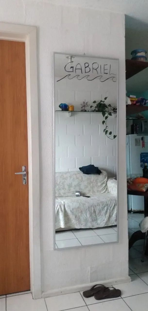 Promoção espelho com moldura de alumínio!