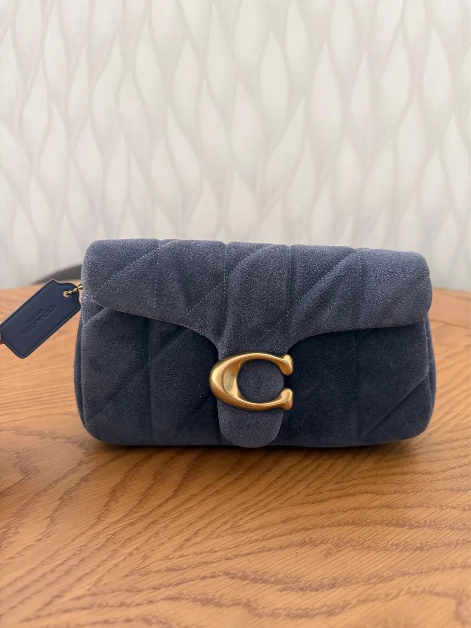 Coach Tabby em suede azul  - Foto 2