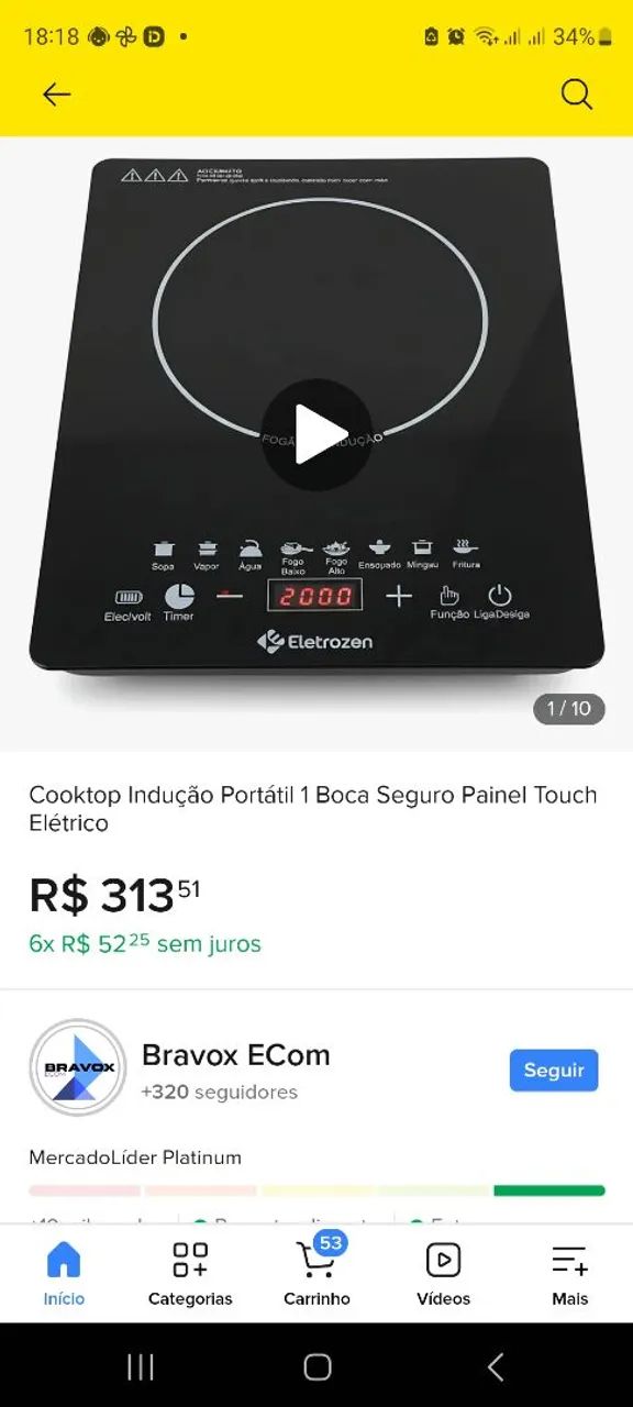 Fogão de indução  - Foto 5