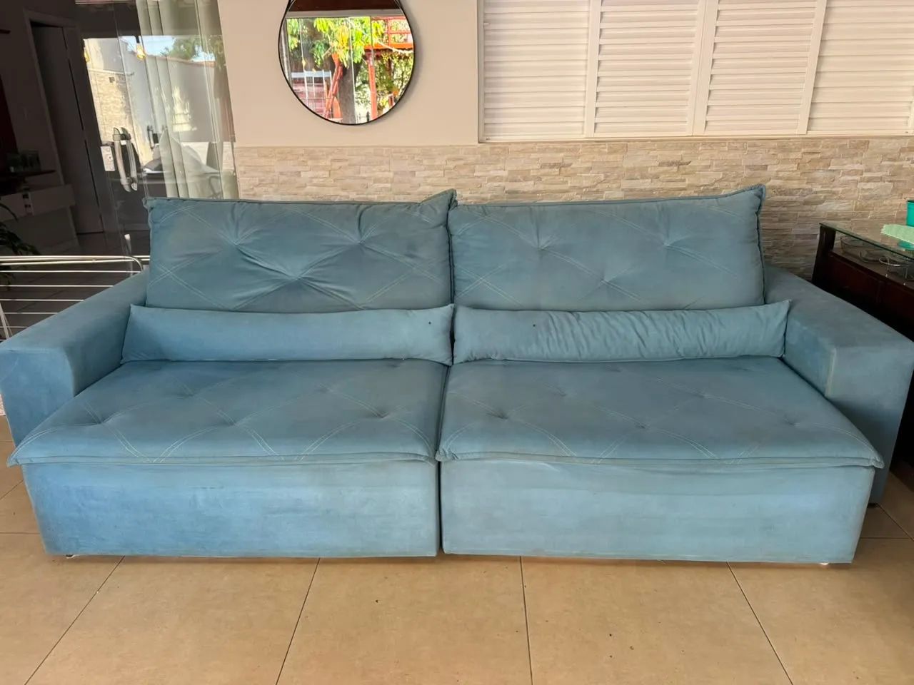 Sofá Retrátil e Reclinável - 2,70mts 