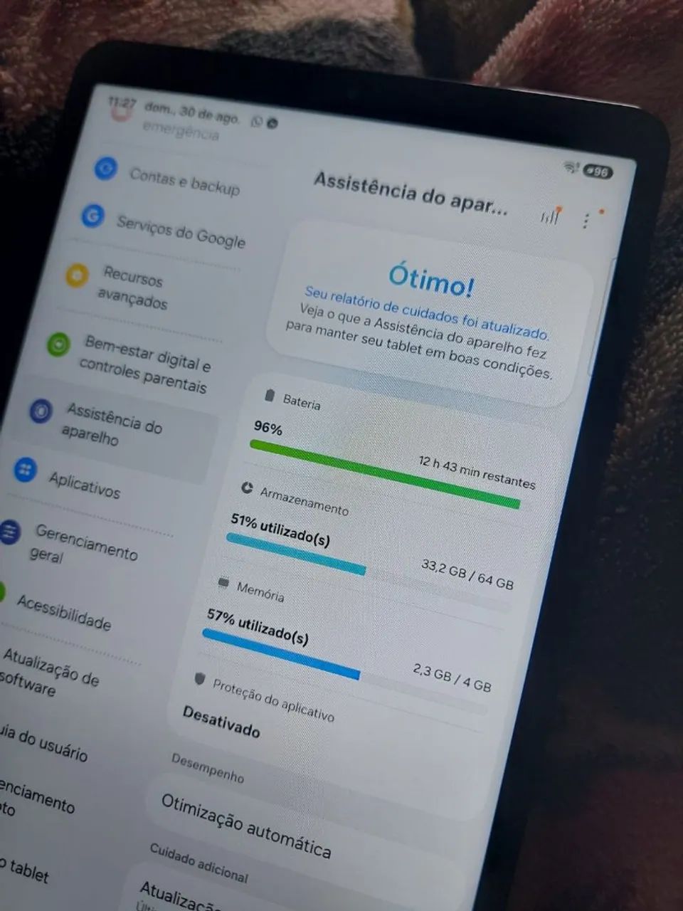 Samsung Tab A11 64GB Completo com Caneta, Capa e Carregador  - Foto 4