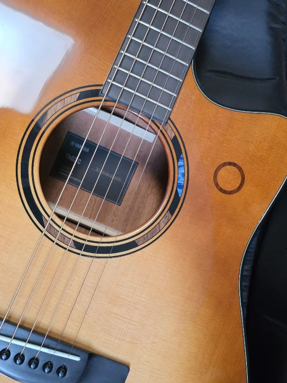 Violão Transacoustic Yamaha TAG3 C SB Aço - Foto 3
