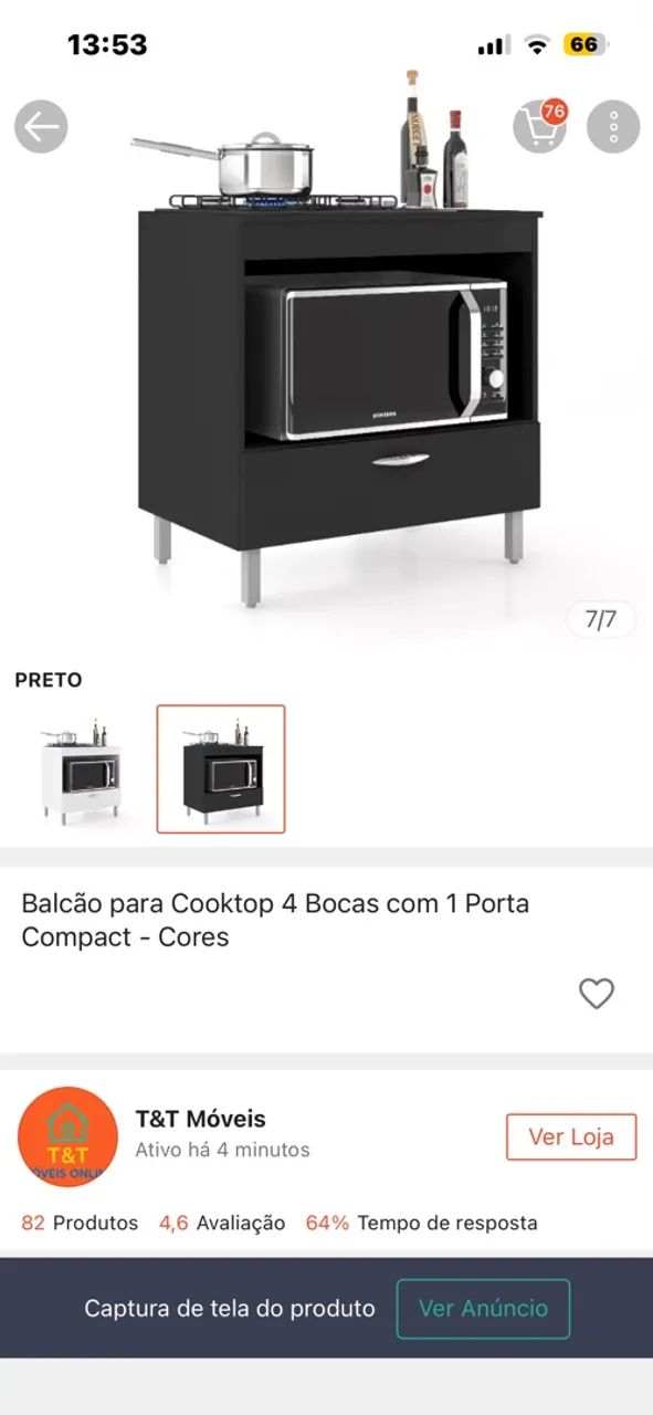 mesa para cooktop - Foto 2