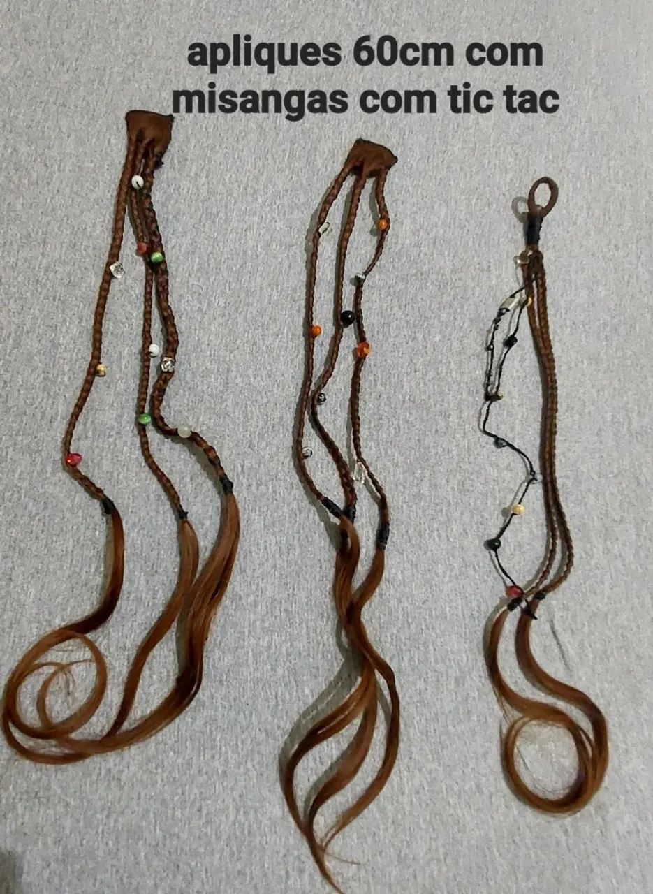 APLIQUES DE CABELO COM TIC TAC